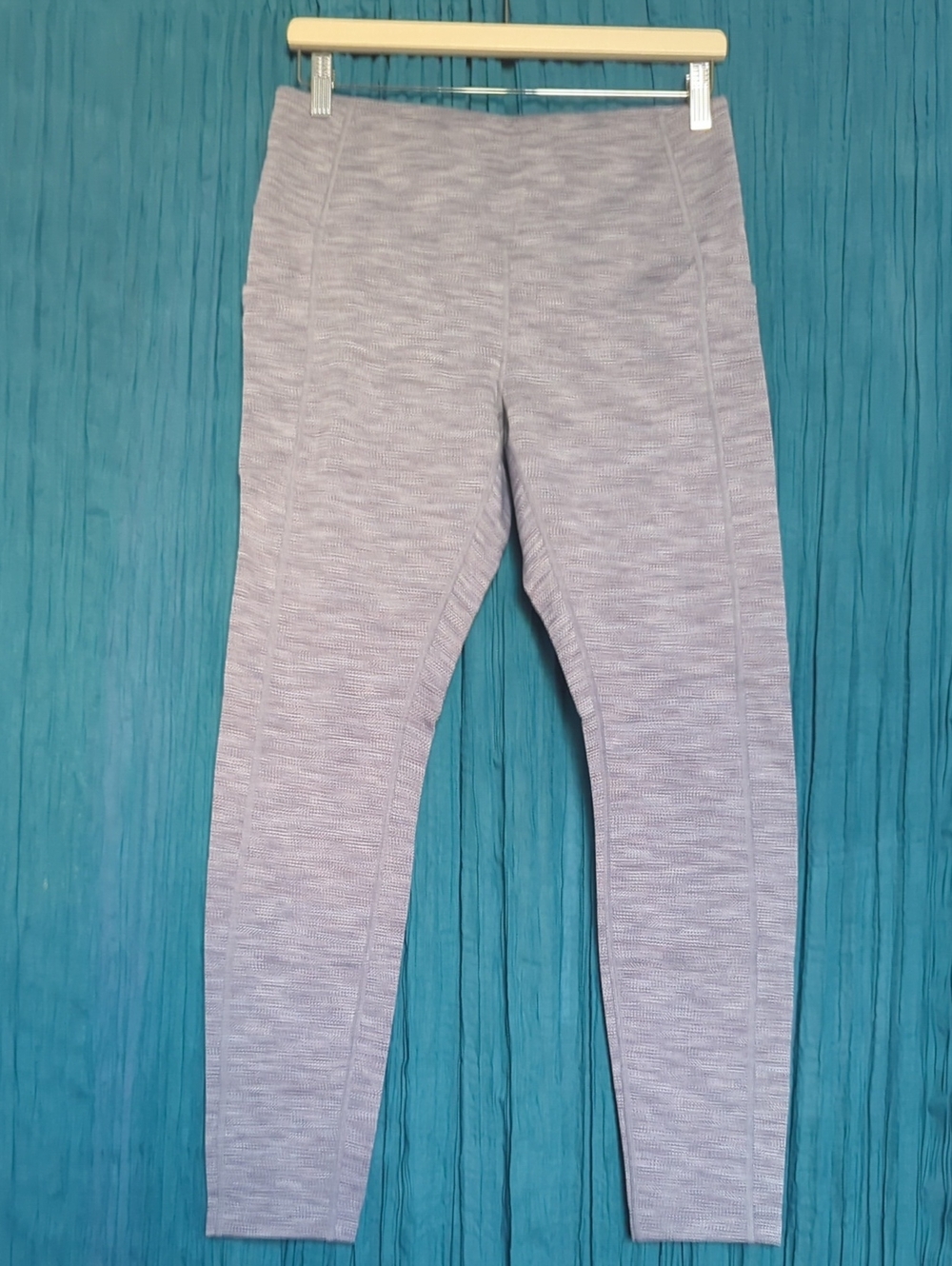 Mondetta Gray Heathered Warm Pocket Leggings, Size Medium